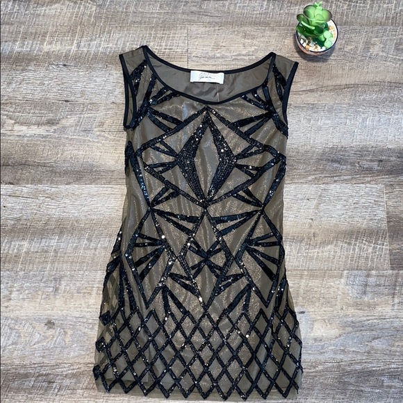 Badgley Mischka Dresses & Skirts - Green Sparkle Badgley Mishka Dress